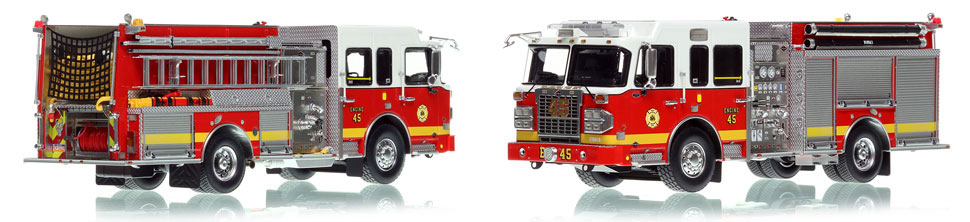 The first museum grade scale model of Philadelphia Fire Department Spartan Engine 45