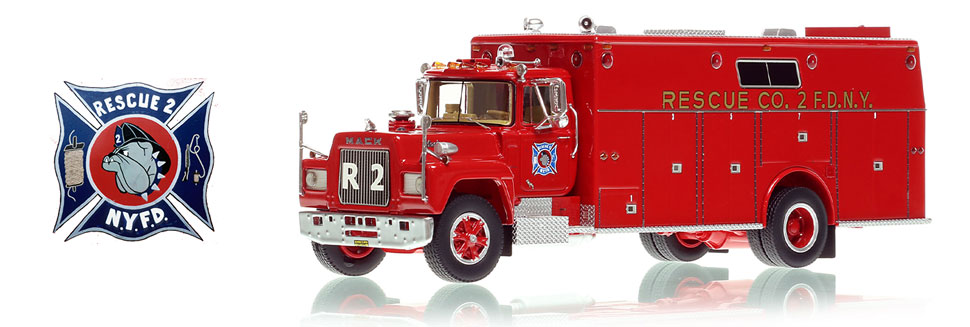 FDNY's 1976 Mack R/Hamerly Rescue 2 in 1:50 scale