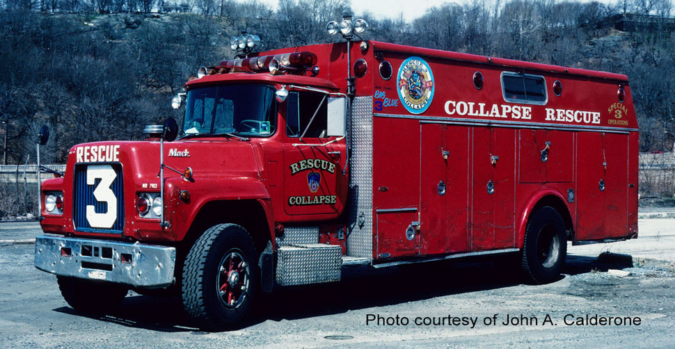 FDNY 1979 Mack R Collapse Rescue 3 courtesy of John A. Calderone