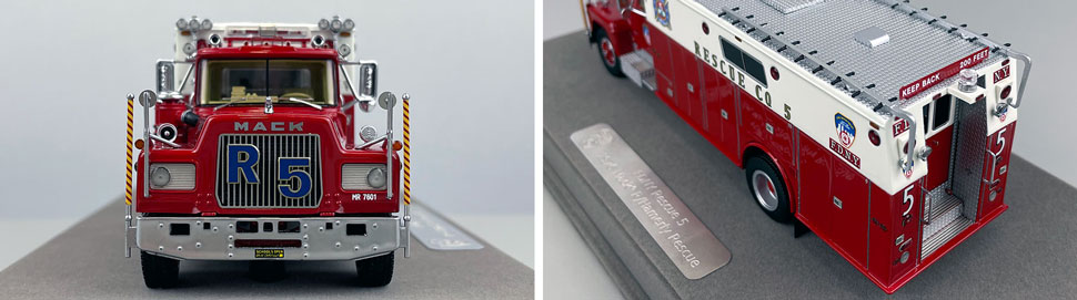 Closeup pictures 1-2 of the FDNY's 1976 Mack R/Hamerly Rescue 5 scale model