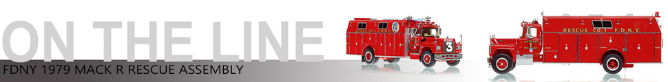 FDNY's 1979 Mack R/Pierce Rescue scale model assembly pictures