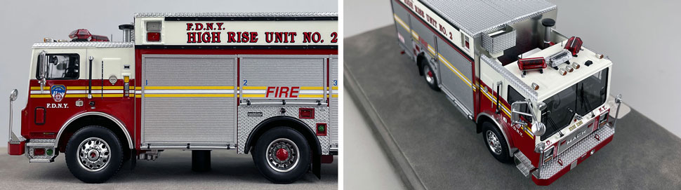Closeup pictures 5-6 of the FDNY Mack MR/Saulsbury High Rise Unit 2 scale model