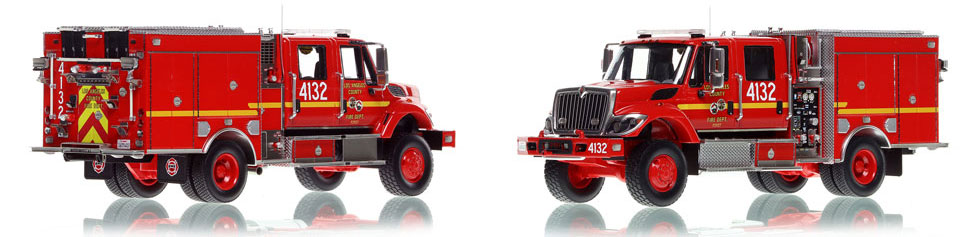 Los Angeles County Fire Department Engine 4132 BME Wildland Model 34 Type 3 is now available as a museum grade replica