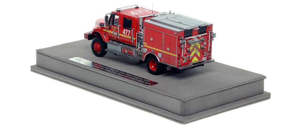 The Los Angeles County Fire Department Engine 477 BME Wildland Model 34 Type 3 scale model is hand-crafted and intricately detailed.