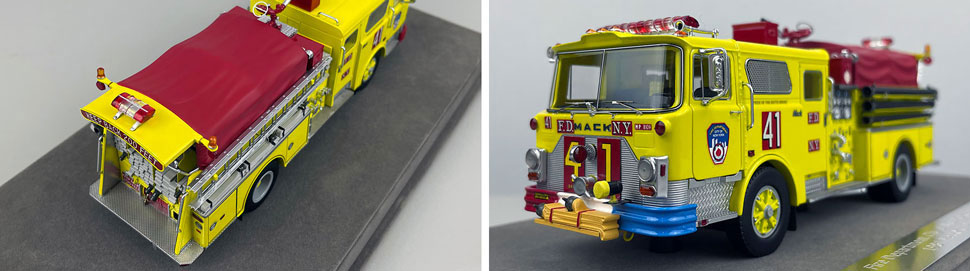Closeup pictures 3-4 of FDNY's 1981 Mack CF Engine 41 scale model
