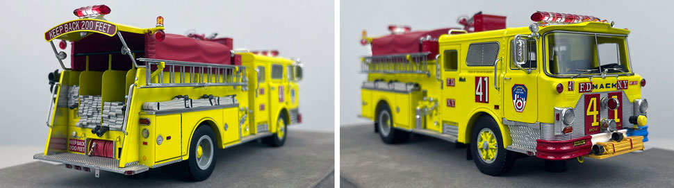 Closeup pictures 11-12 of FDNY's 1981 Mack CF Engine 41 scale model