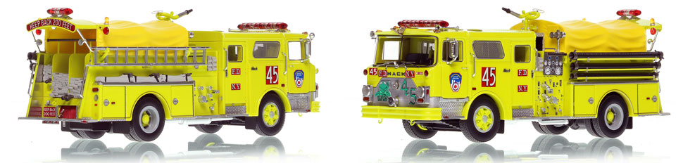 FDNY's 1981 Mack CF Engine 45 is now available as a museum grade replica