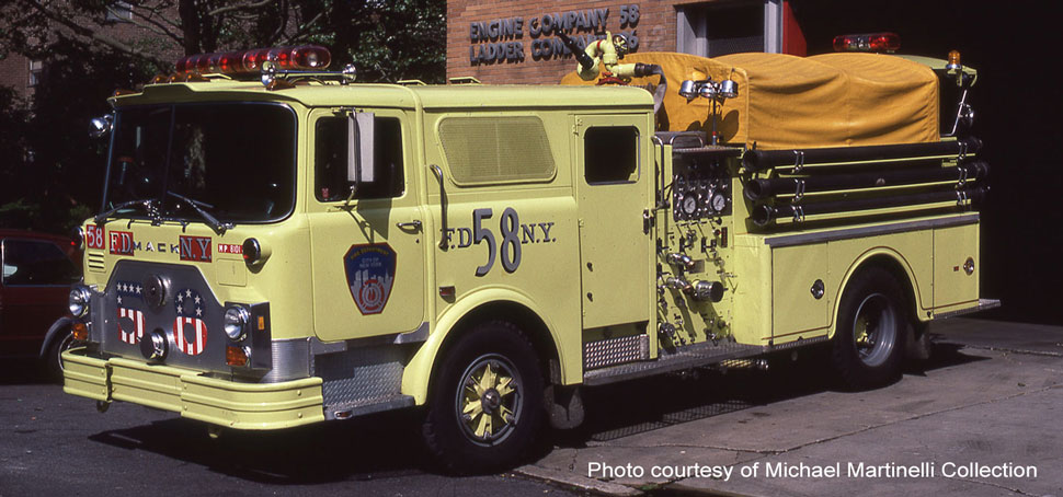 FDNY 1981 Mack CF Engine 58 courtesy of Michael Martinelli Collection