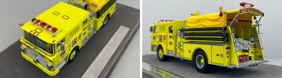 Closeup pictures 7-8 of FDNY's 1981 Mack CF Engine 85 scale model