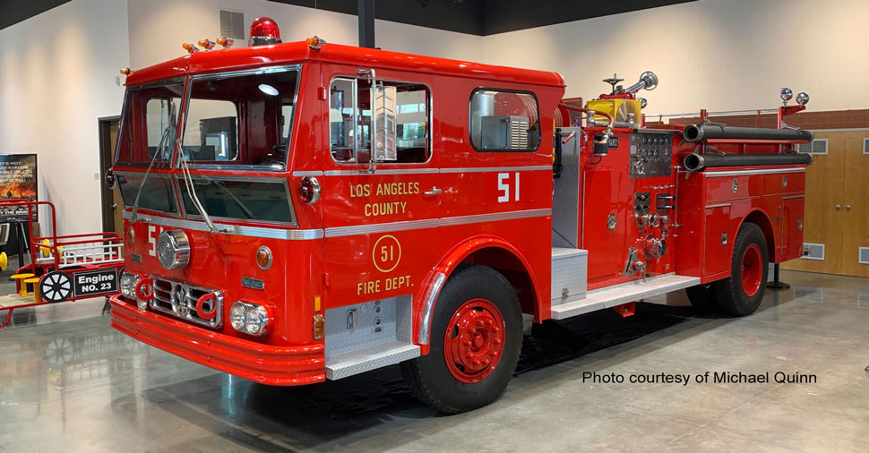 Los Angeles County 1973 Ward LaFrance Engine 51 courtesy of Michael Quinn