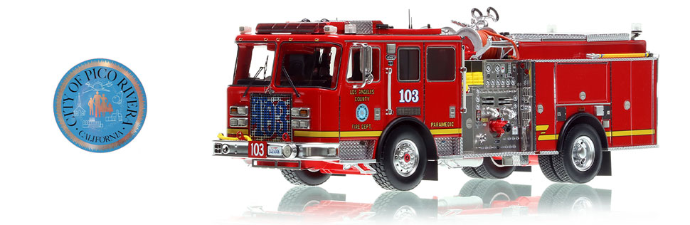 L.A. County KME Engine 103 in 1:50 scale