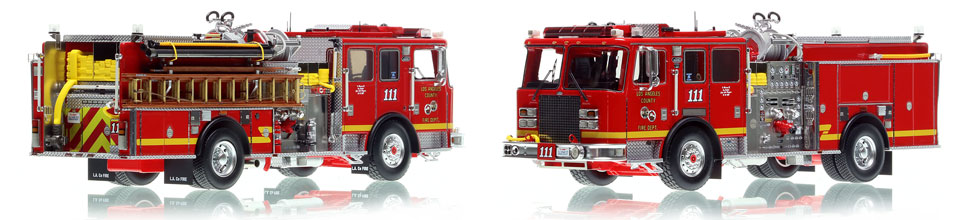 The first museum grade scale model of Los Angeles County KME Predator Engine 111