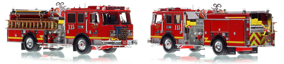 The first museum grade scale model of Los Angeles County KME Predator Engine 115