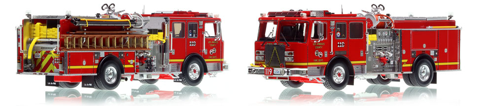 The first museum grade scale model of Los Angeles County KME Predator Engine 119