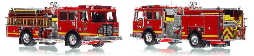 The first museum grade scale model of Los Angeles County KME Predator Engine 16