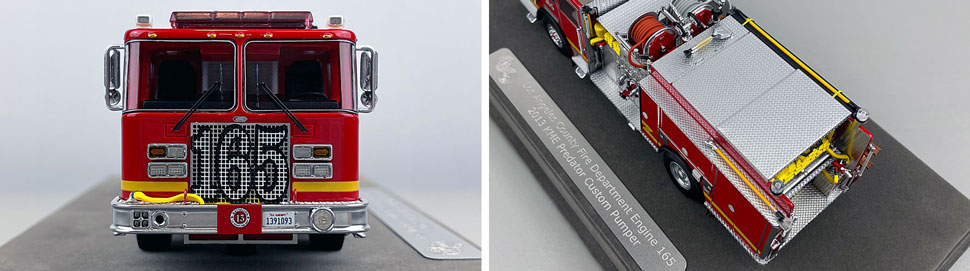 Closeup pictures 1-2 of the Los Angeles County KME Predator Engine 165 scale model
