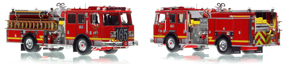 The first museum grade scale model of Los Angeles County KME Predator Engine 165
