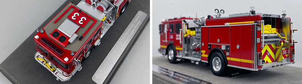 Closeup pictures 7-8 of the Los Angeles County KME Predator Engine 33 scale model