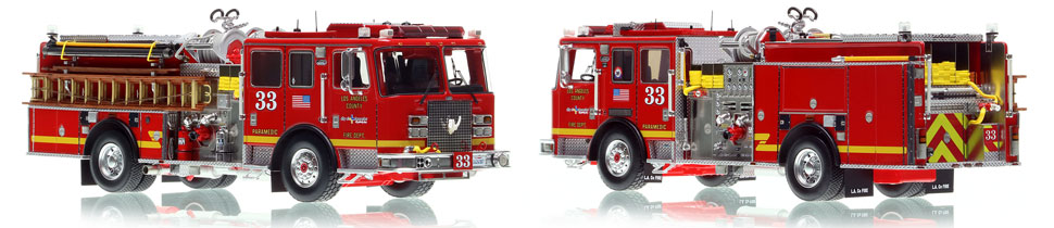 The first museum grade scale model of Los Angeles County KME Predator Engine 33