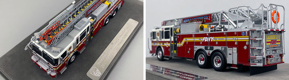Closeup pictures 7-8 of the FDNY Ladder 2 scale model