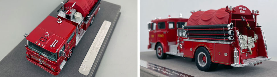Closeup pictures 7-8 of FDNY's 1968 Mack CF Engine 227 scale model