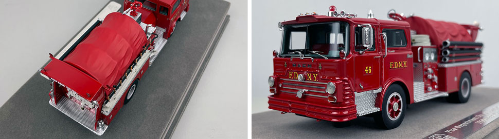 Closeup pictures 3-4 of FDNY's 1968 Mack CF Engine 46 scale model