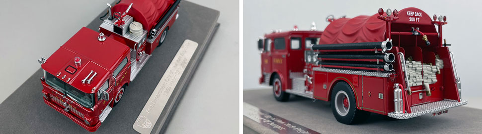 Closeup pictures 7-8 of FDNY's 1968 Mack CF Engine 82 scale model