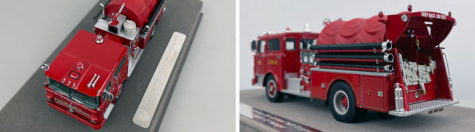 Closeup pictures 7-8 of FDNY's 1968 Mack CF Engine 85 scale model