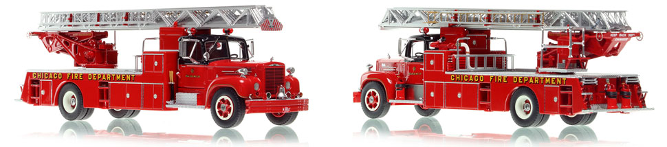 Chicago's 1960 Mack B85F/Magirus Truck 39 is hand-crafted and intricately detailed.