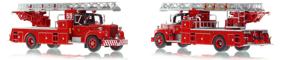 Chicago's 1959 Mack B85F/Magirus Truck 59 is hand-crafted and intricately detailed.