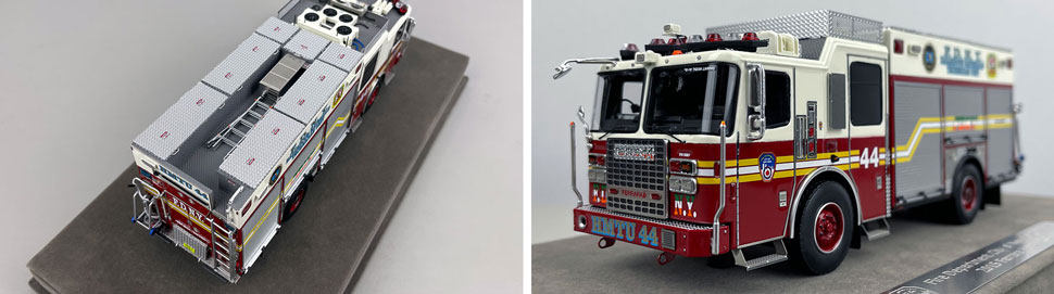 Closeup pictures 3-4 of the FDNY 2015 Ferrara HMTU 44 - Manhattan scale model