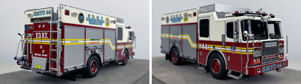 Closeup pictures 11-12 of the FDNY 2015 Ferrara HMTU 44 - Manhattan scale model