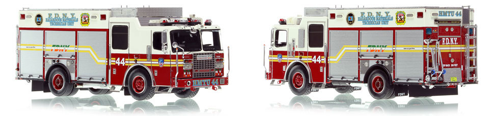 FDNY's 2015 Ferrara HMTU 44 - Manhattan scale model is hand-crafted and intricately detailed.