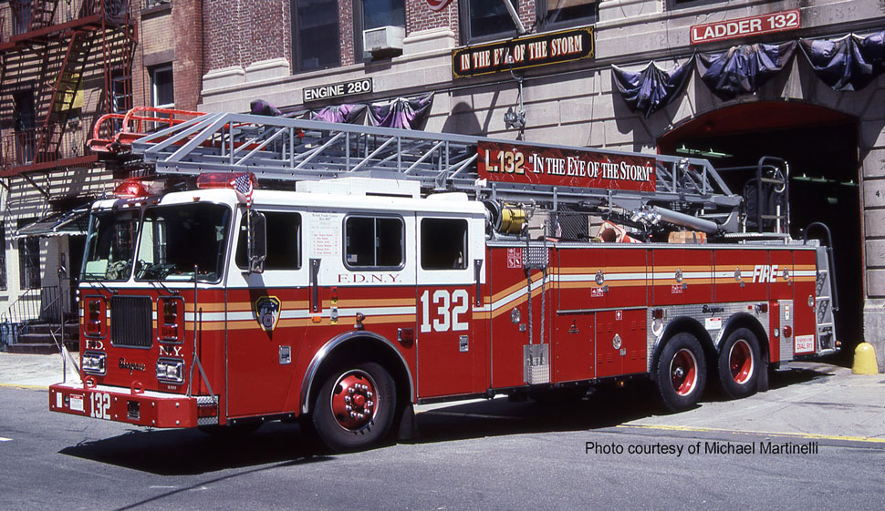 FDNY's 2001 Ladder 132 courtesy of Michael Martinelli