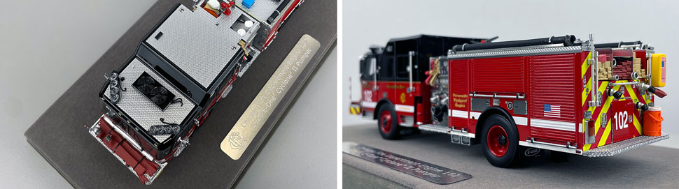 Closeup pics 7-8 of Chicago Fire Department E-One Engine 102 scale model