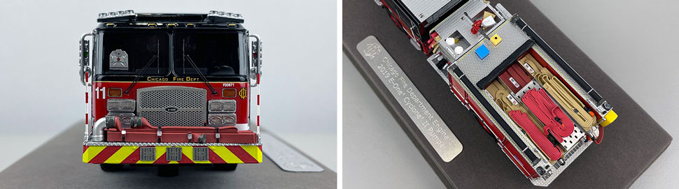 Closeup pics 1-2 of Chicago Fire Department E-One Engine 11 scale model