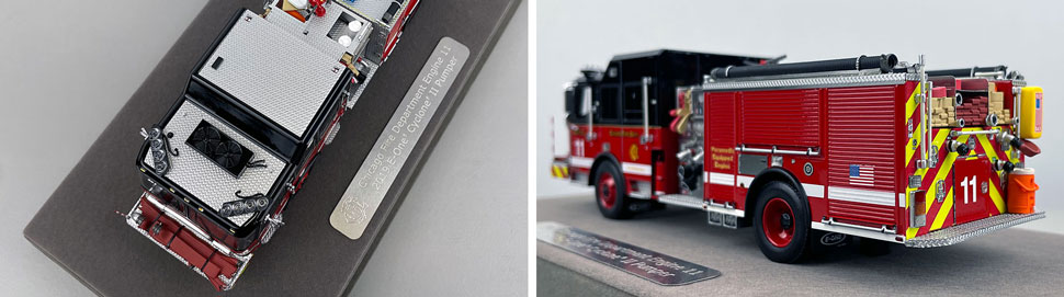 Closeup pics 7-8 of Chicago Fire Department E-One Engine 11 scale model