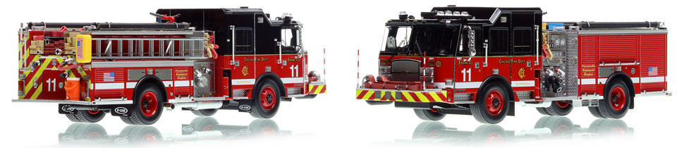 Chicago's E-One Engine 11 is hand-crafted and intricately detailed.