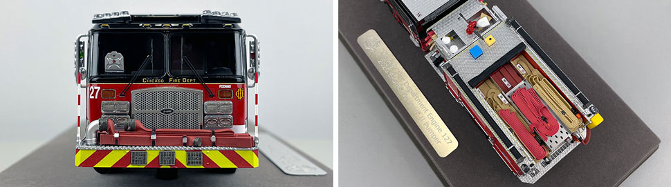 Closeup pics 1-2 of Chicago Fire Department E-One Engine 127 scale model
