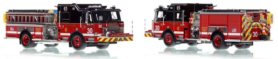 Chicago's E-One Engine 30 is hand-crafted and intricately detailed.