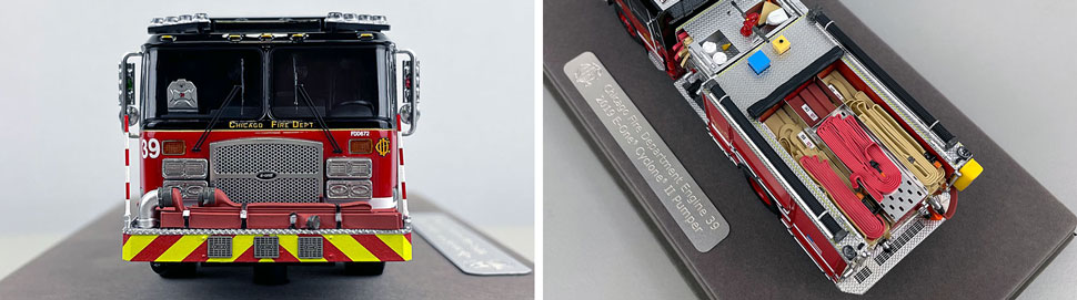 Closeup pics 1-2 of Chicago Fire Department E-One Engine 39 scale model