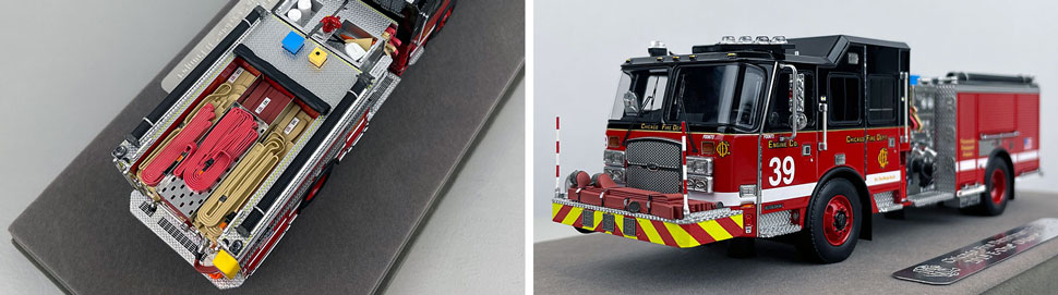 Closeup pics 3-4 of Chicago Fire Department E-One Engine 39 scale model