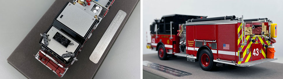 Closeup pics 7-8 of Chicago Fire Department E-One Engine 43 scale model