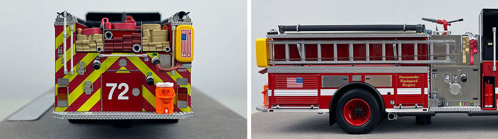 Closeup pics 9-10 of Chicago Fire Department E-One Engine 72 scale model