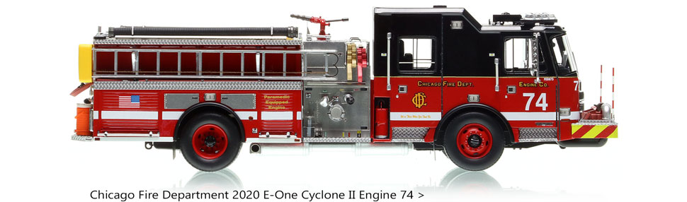 Chicago Engine 74...an E-One Cyclone II pumper in 1:50 scale