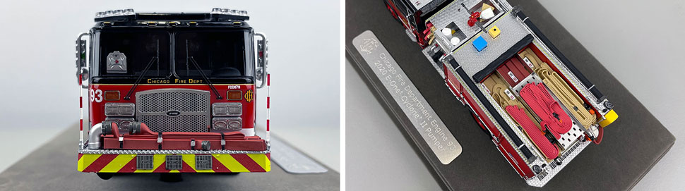 Closeup pics 1-2 of Chicago Fire Department E-One Engine 93 scale model