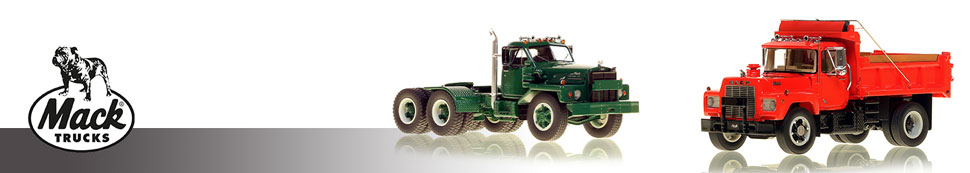 Museum grade 1:50 scale models of Classic Mack Trucks